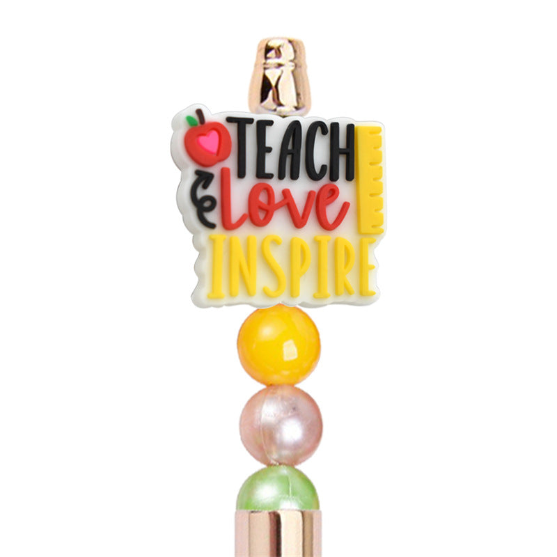 Wholesale Random 100pcs/pack DIY School Season Ballpoint Pen Beaded